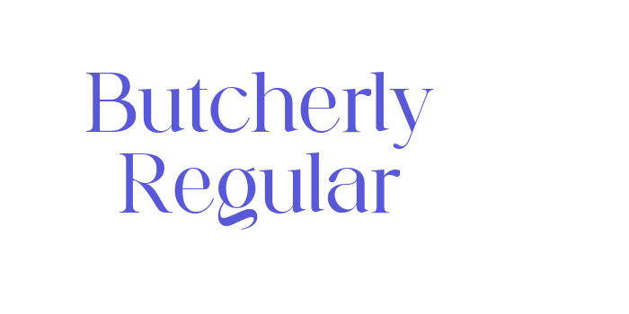 Butcherly Regular Font