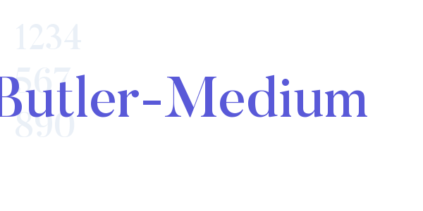 Butler-Medium font