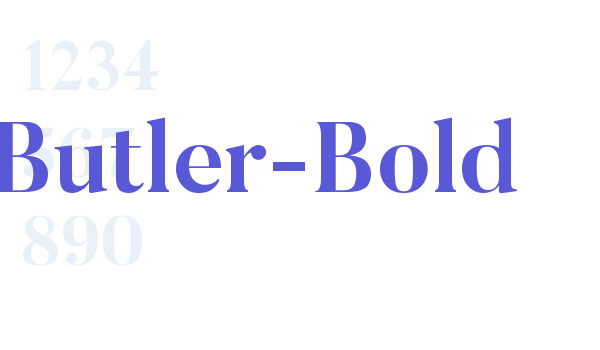 Butler-Bold font free