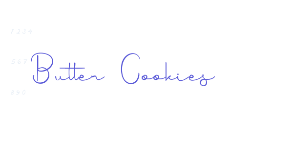 Butter Cookies font free