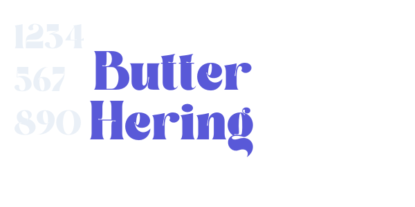 Butter Hering font free