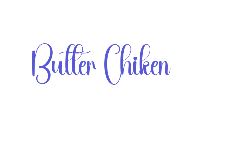 Butter Chiken Font Download