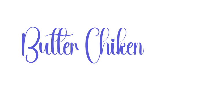 Butter Chiken Font Download