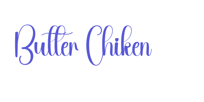 Butter Chiken Font