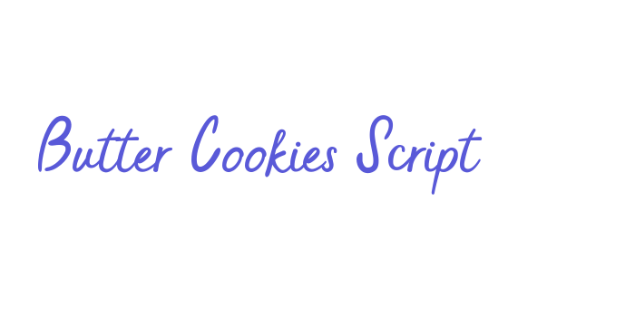 Butter Cookies Script Font Download