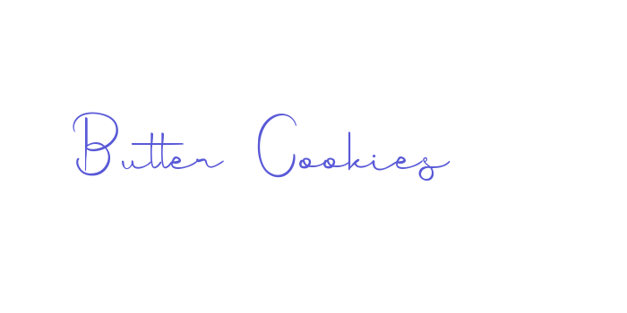 Butter Cookies Font Download