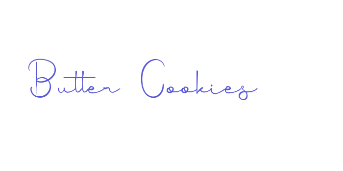 Butter Cookies Font