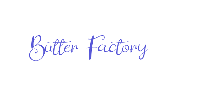 Butter Factory Font Download