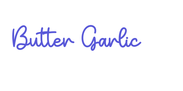 Butter Garlic Font