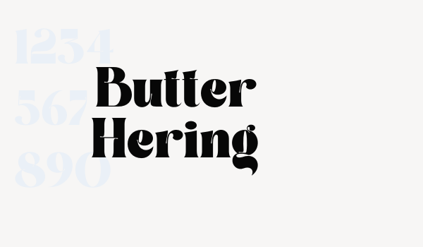 Butter Hering Font