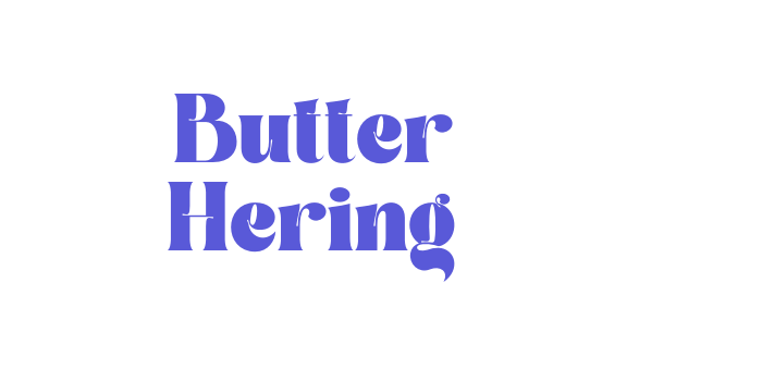 Butter Hering Font Download