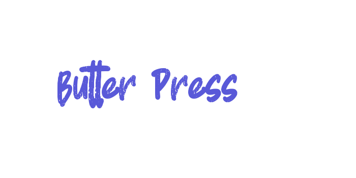 Butter Press Font Download