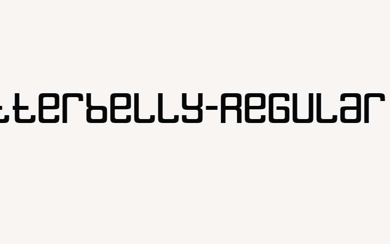 Butterbelly-Regular Font