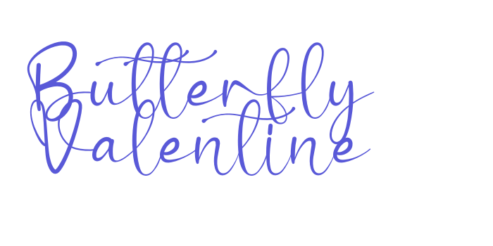 Butterfly Valentine Font Download