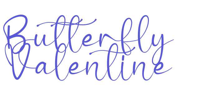 Butterfly Valentine Font