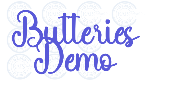 Butteries Demo font free