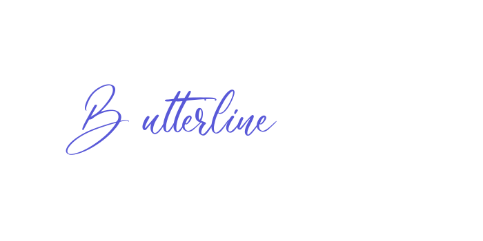 Butterline Font