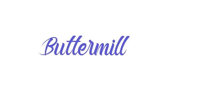 Buttermill Font Download