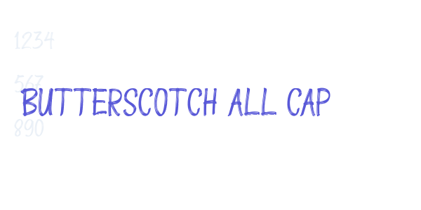 Butterscotch All Cap font free