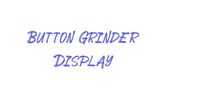 Button Grinder Display Font Download