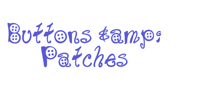 Buttons & Patches Font Download