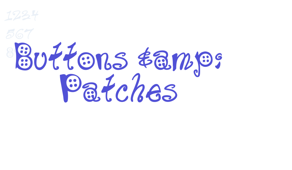 Buttons & Patches-font-download