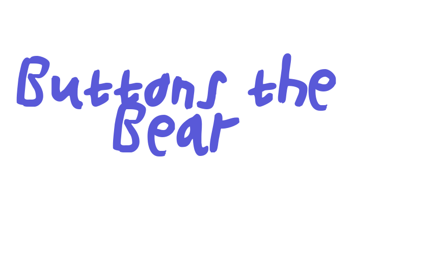 Buttons the Bear Font