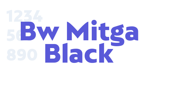 Bw Mitga Black font free