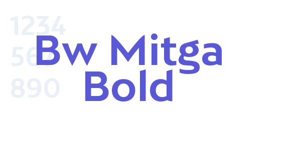 Bw Mitga Bold font