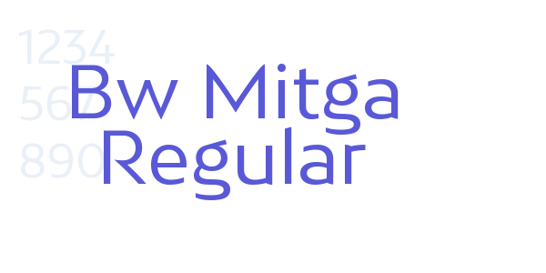 Bw Mitga Regular font free