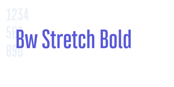 Bw Stretch Bold font free