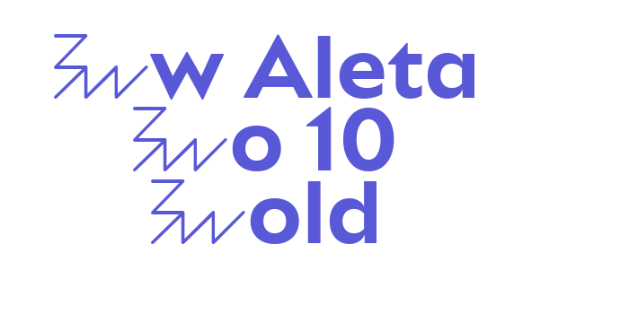 Bw Aleta No 10 Bold Font Download