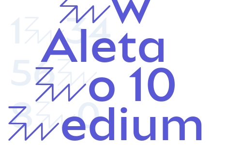 Bw Aleta No 10 Medium Font Download