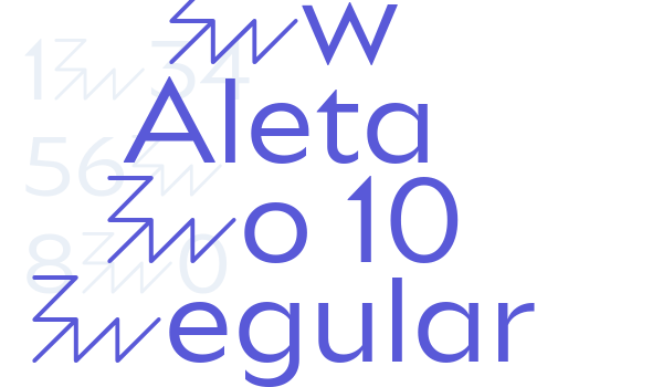 Bw Aleta No 10 Regular Font