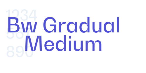 Bw Gradual Medium-font-download