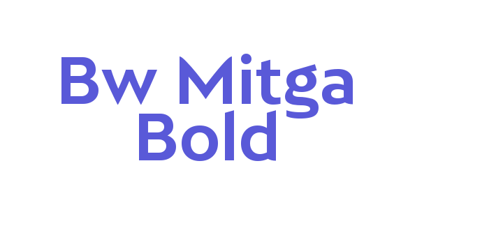 Bw Mitga Bold Font Download