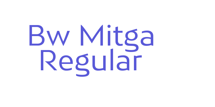 Bw Mitga Regular Font Download