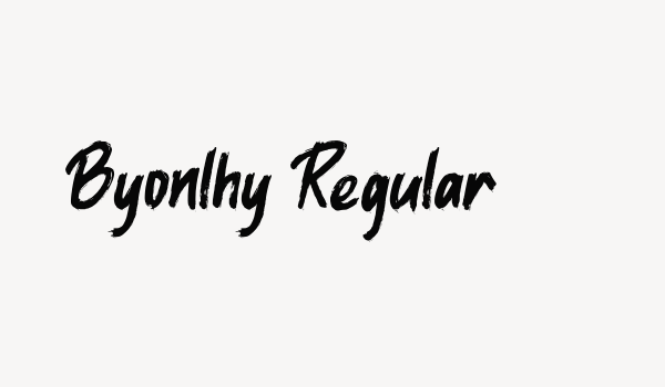 Byonlhy Regular Font