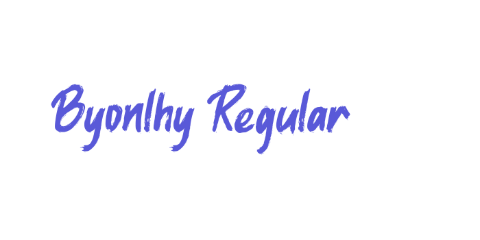 Byonlhy Regular Font Download