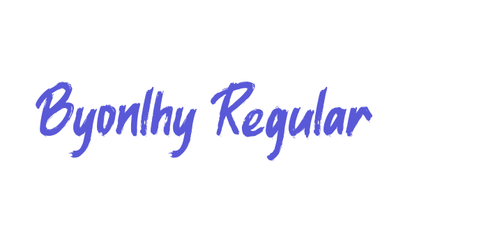 Byonlhy Regular Font