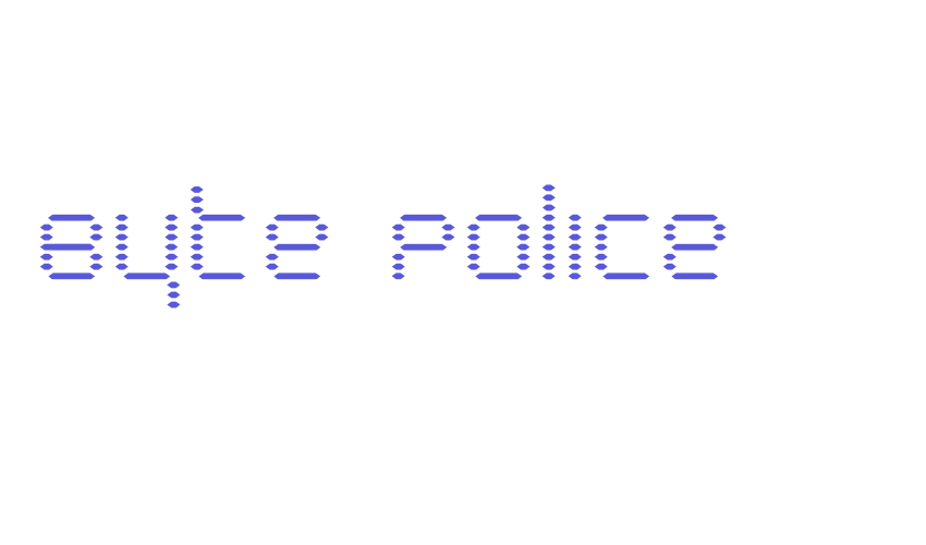 Byte Police Font Download