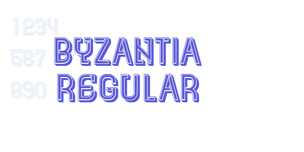 Byzantia Regular font free