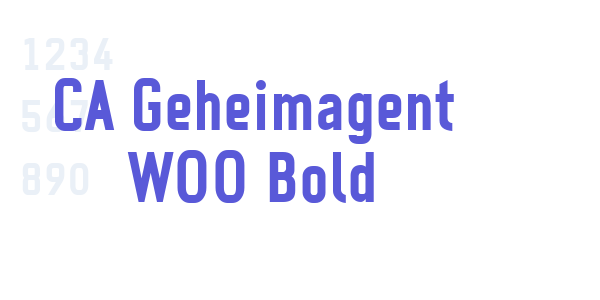 CA Geheimagent W00 Bold font free