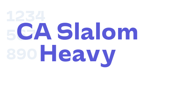 CA Slalom Heavy font free