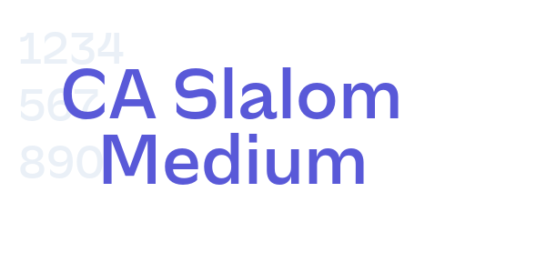 CA Slalom Medium font free