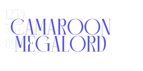 CAMAROON MEGALORD font free