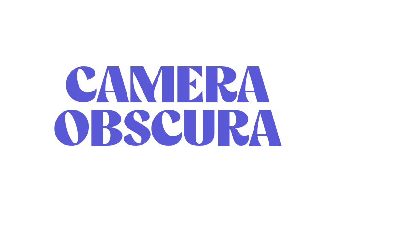 CAMERA OBSCURA Font Download