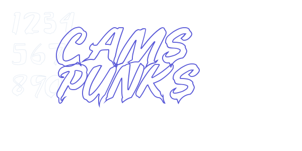 CAMS PUNKS font free