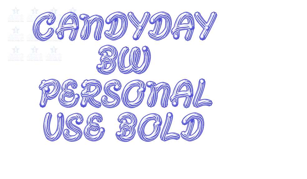 CANDYDAY BW PERSONAL USE Bold-font-download