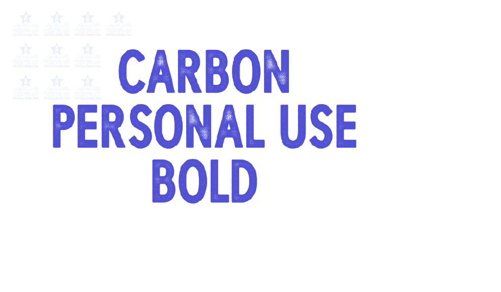 CARBON PERSONAL USE Bold-font-download